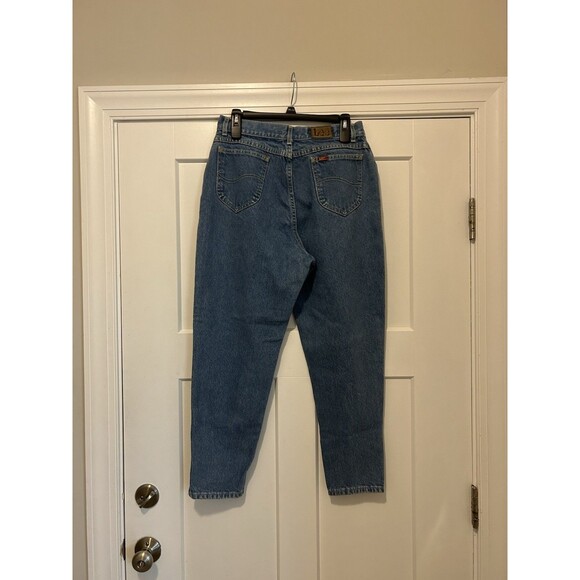 Vintage Lee Riders High Rise Tapered Zipper Leg Detail Size Vintage 16 Waist 30 - Picture 8 of 10